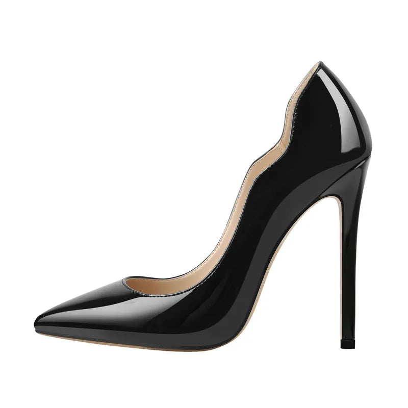 Women Pointed Toe 12CM Slip On Thin Heels Sexy Heeled Stiletto Gradient Colorful Wedding Dress Party  Fashion Pumps
