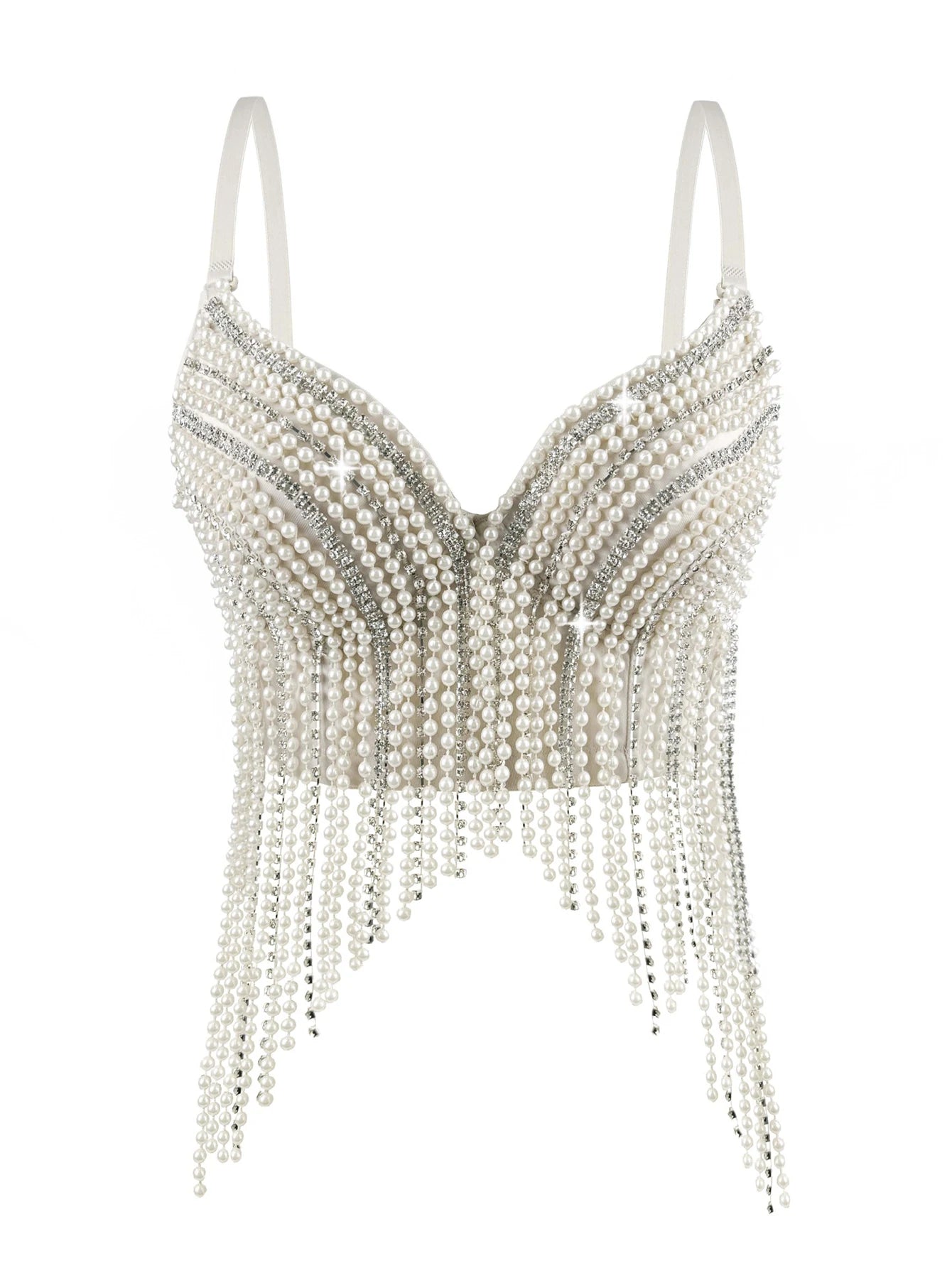Sexy white rhinestone corset crop top women summer night club party tops woman halter tank top bra bustier hotwife street wear