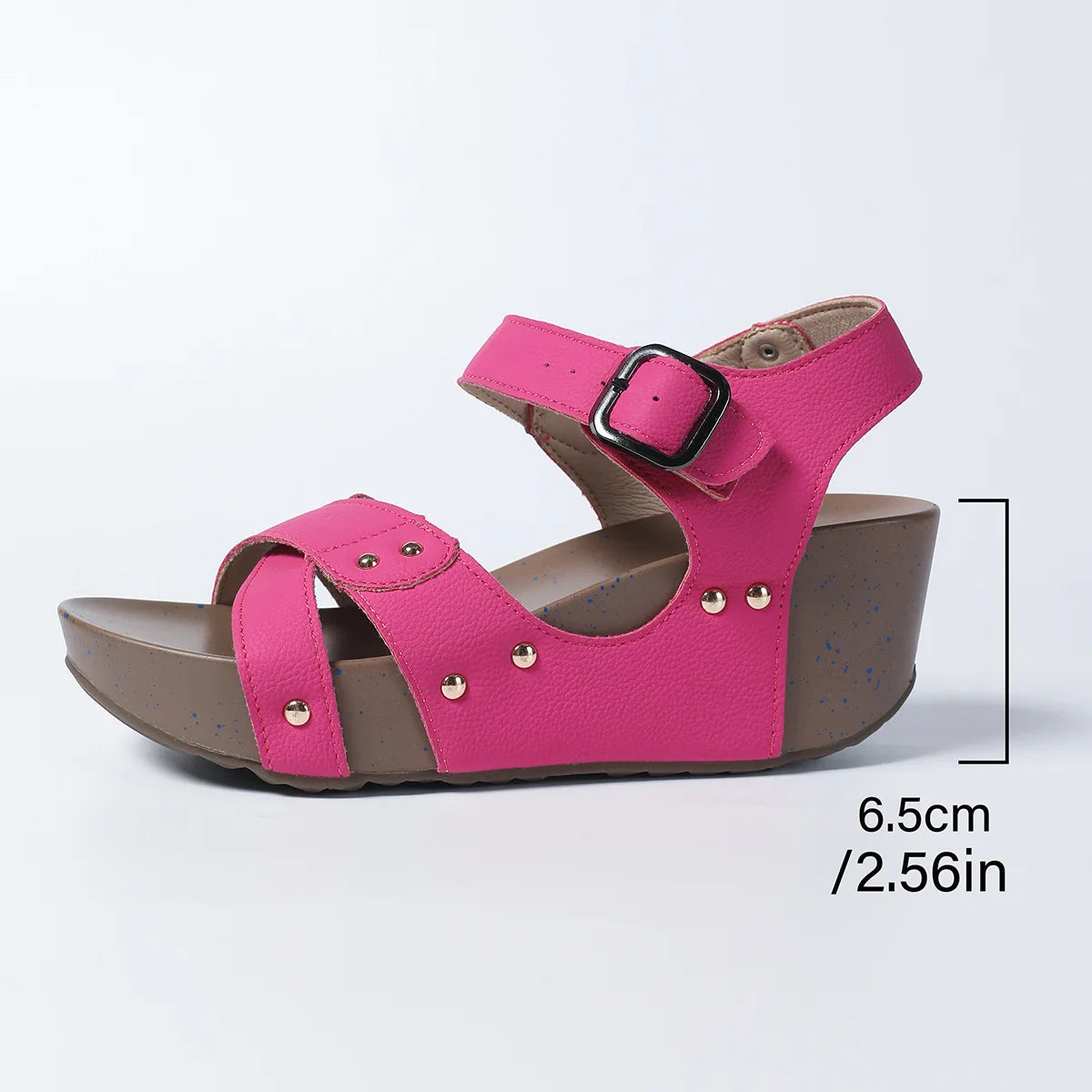 Plus Size Shoes for Women 36-43 Summer Fashion Platform Wedges Comfortable