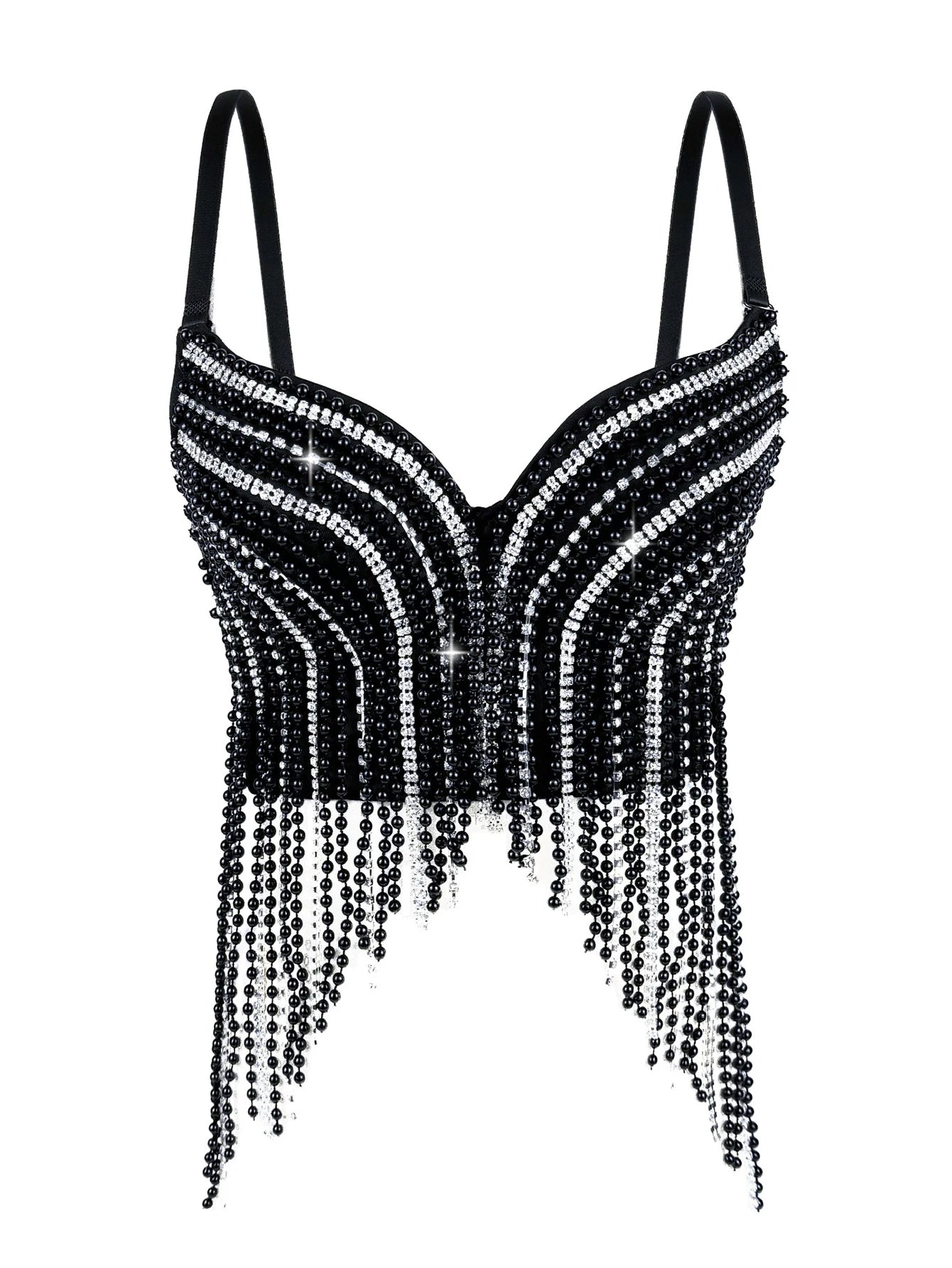 Sexy white rhinestone corset crop top women summer night club party tops woman halter tank top bra bustier hotwife street wear