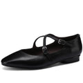Handmade Genuine Leather Mary Jane Shoe 2cm Low Heeled Women Single Soft Comfortable Shoes Zapatos De Mujer 33-41