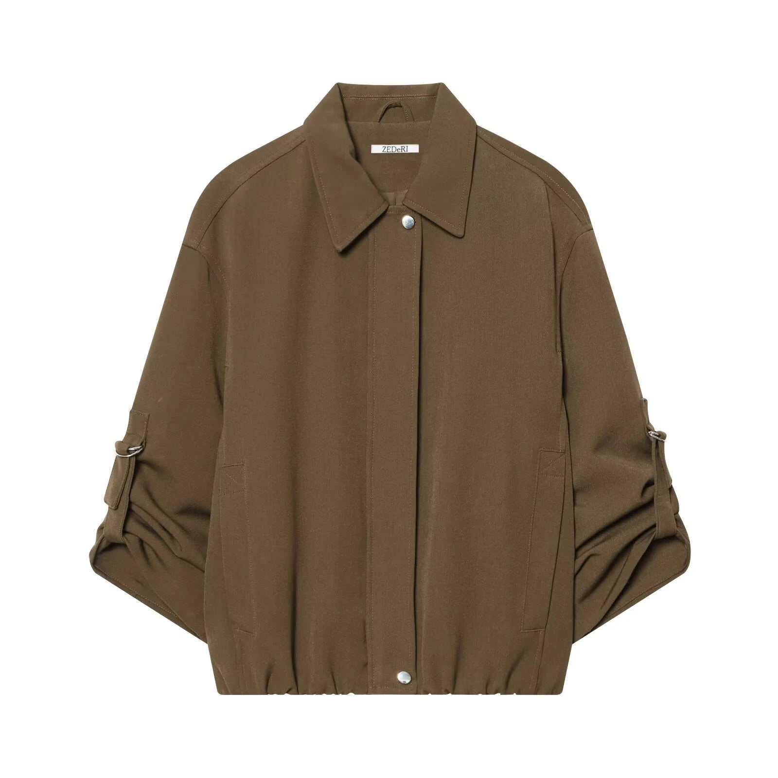 European and American style 2026 spring new product women's collar rolled up sleeves design sense jacket jacket jacket