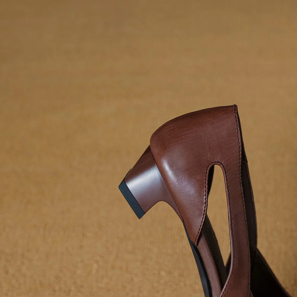 New Brand Genuine Leather Summer Sandals Pointed Toe Sandals Shoes for Women Handmade 33-42