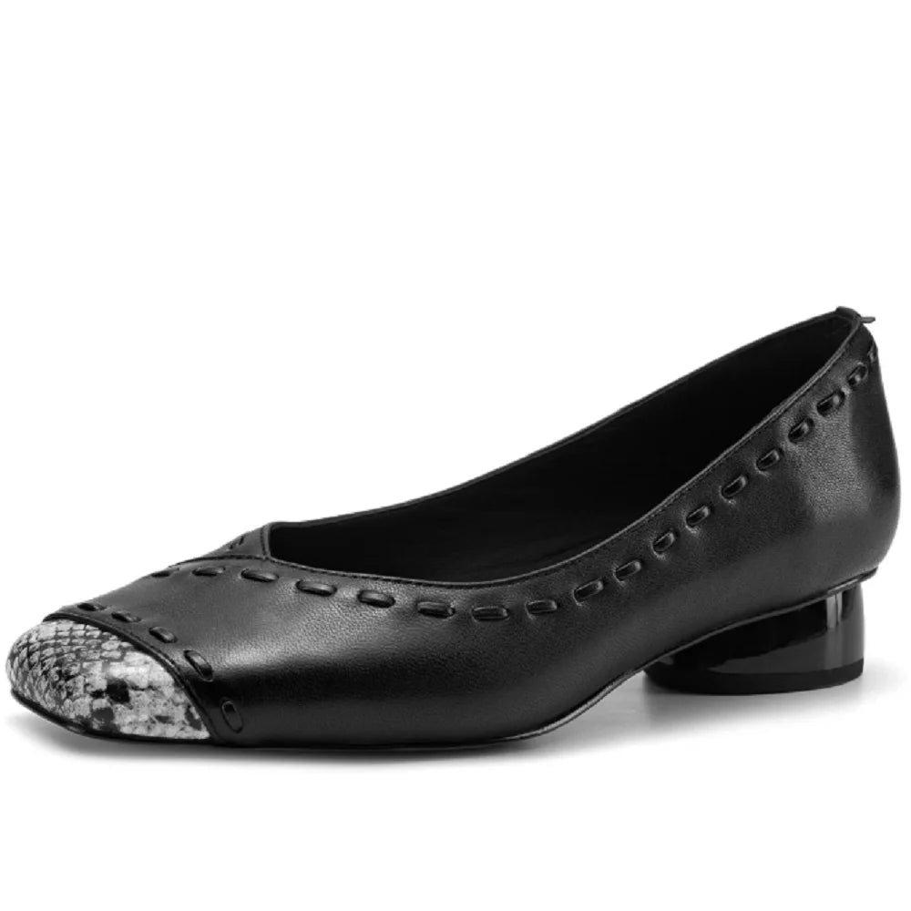 Handmade Soft Leather Faionable Women's oes Summer Mid Heel Thi Heel Casual Sle Home Office Busin Wear 34-40