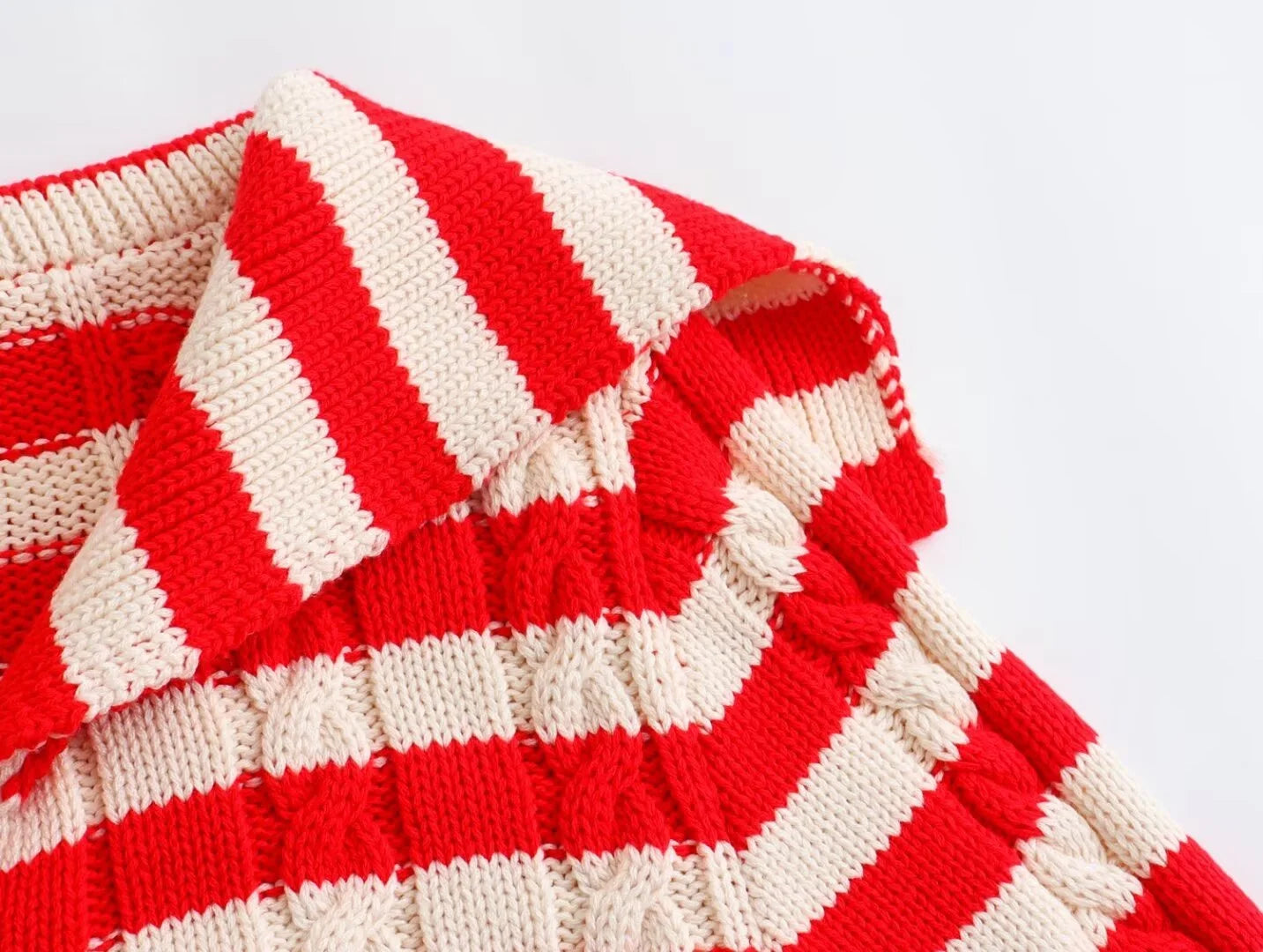 2024 New Women's Clothing European And American Style Fashionable Temperament Casual Versatile Eight Ply Knitted Jacket