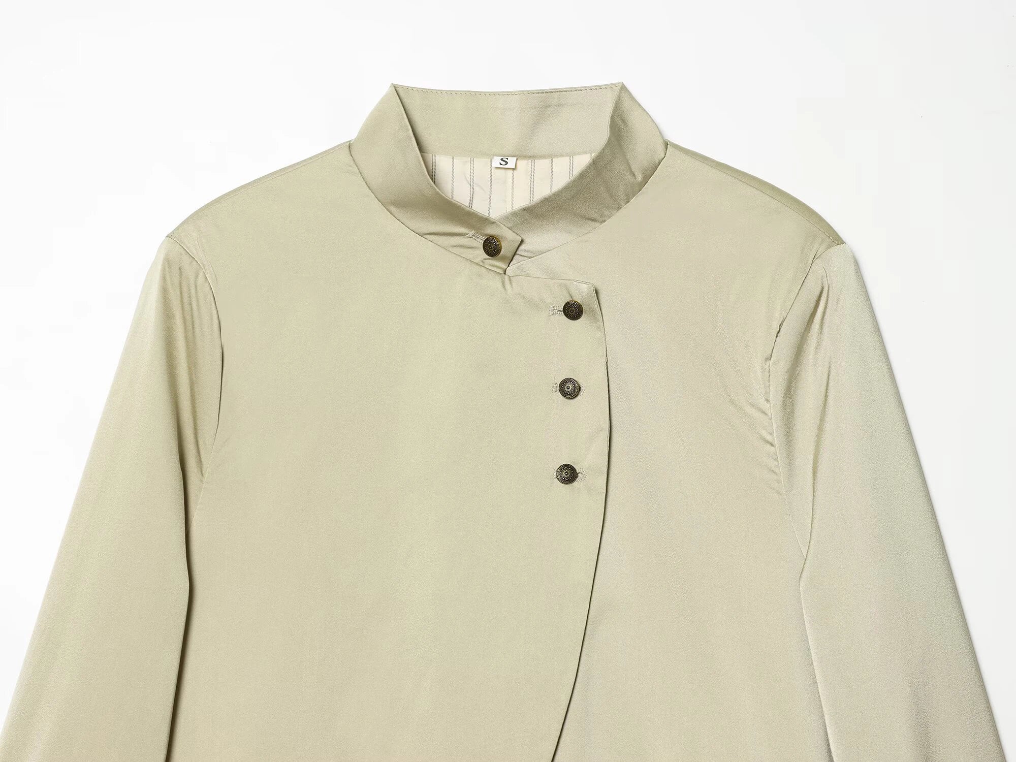 European and American style 2026 spring/summer new product women's half high collar layered decoration versatile suit jacket