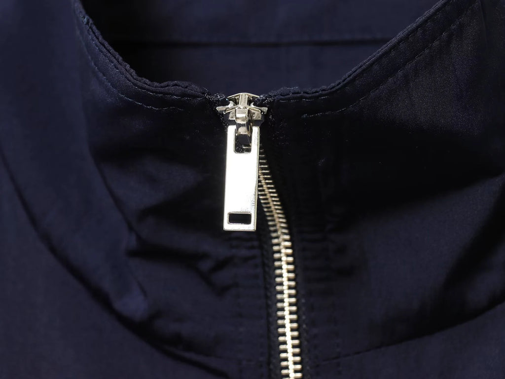 European and American style 2026 spring/summer new product women's long sleeved flip pocket stand up collar jacket jacket