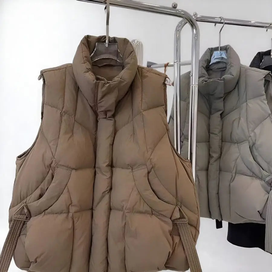 2026 Autumn Winter Plus Size Women's Down Cotton-padded Vest Coat Female Elegant New Warm Waistcoat Jacket Fashion Overwear