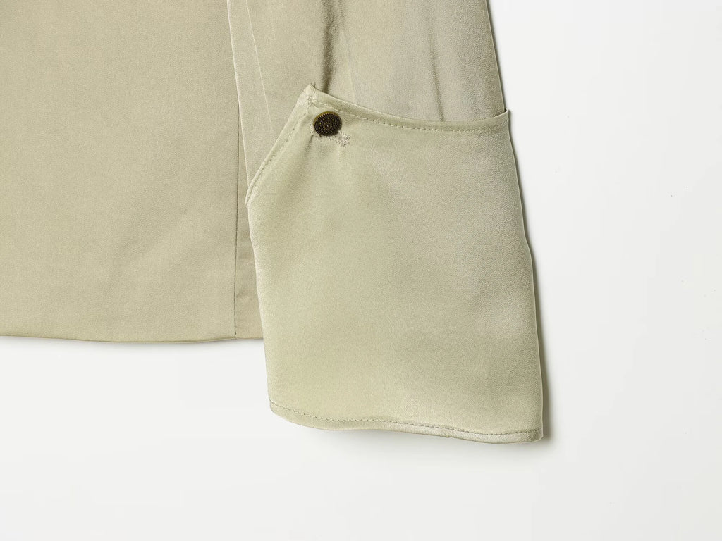 European and American style 2026 spring/summer new product women's half high collar layered decoration versatile suit jacket