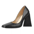 Women's Pumps Square Toe Triangle Block High Heels Black Nude Fashion Office Party Dress Big Size Pumps
