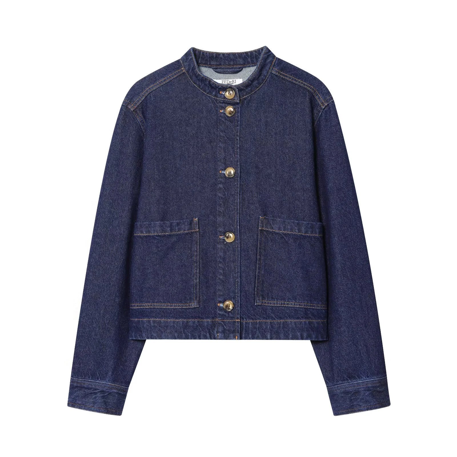 European and American style 2025 autumn new women's loose and versatile commuting long sleeved twill fabric jacket