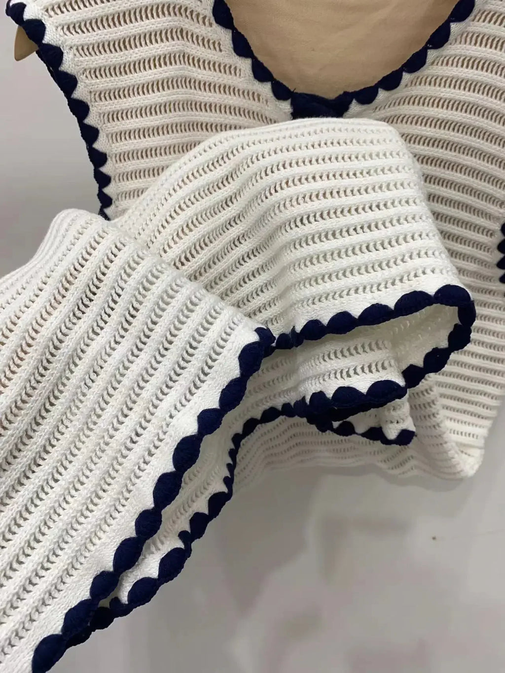 Women's White Knit Sleeveless Dress