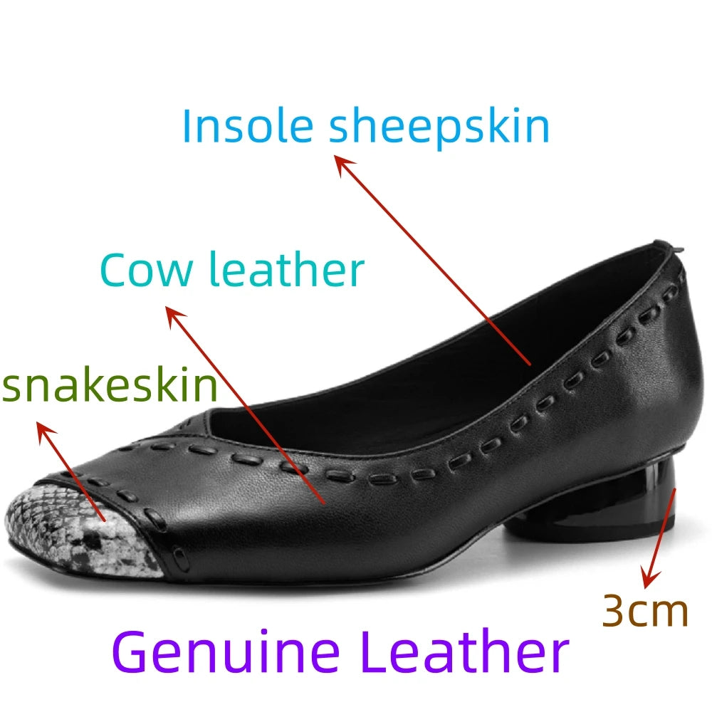 Handmade Soft Leather Faionable Women's oes Summer Mid Heel Thi Heel Casual Sle Home Office Busin Wear 34-40