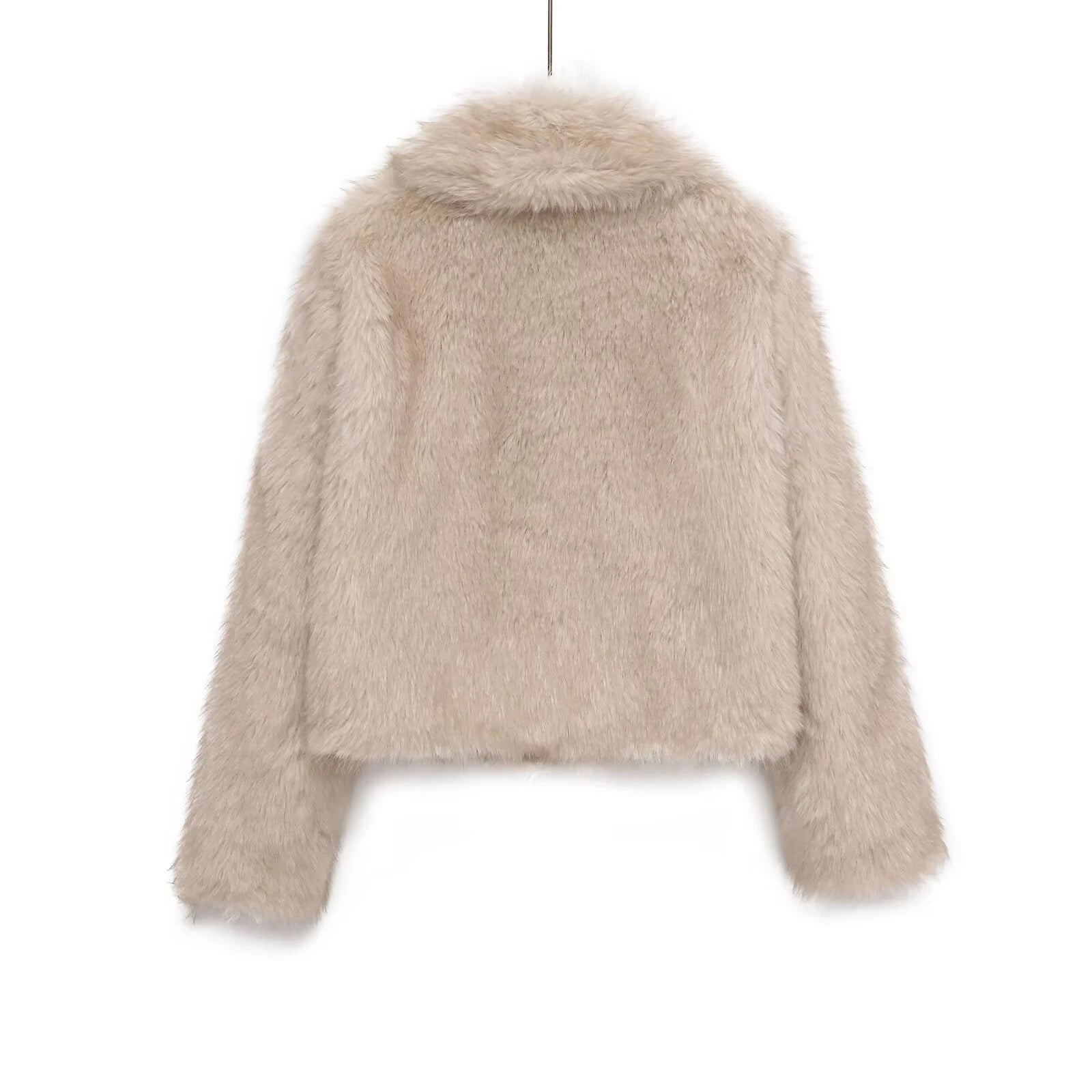 2025 autumn and winter new women's clothing sweet and fashionable loose double-sided artificial wool warm jacket jacket