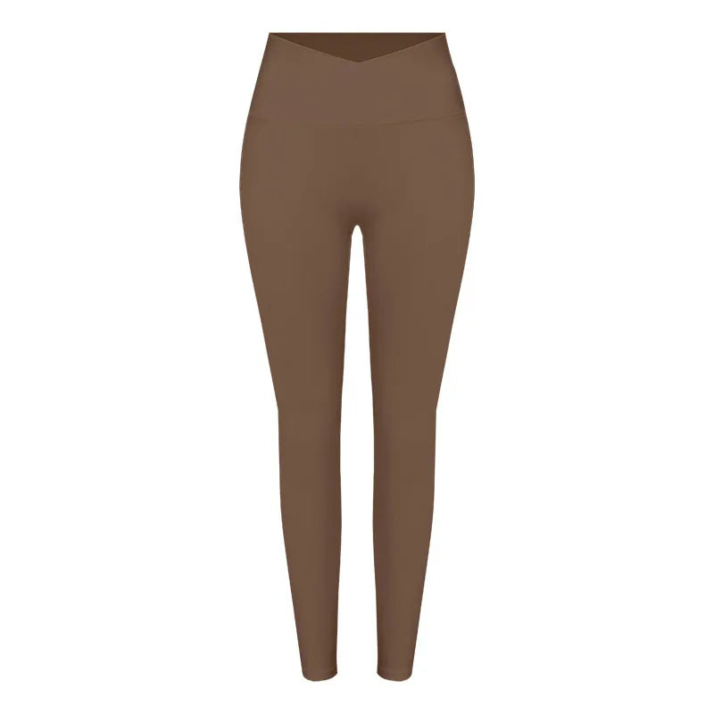 Women's Fake Two-Piece Sports Long Sleeve Halter Neck Pilates Yoga Shirt Slim Fit Fitness Sports Top Leggings Workout Tights