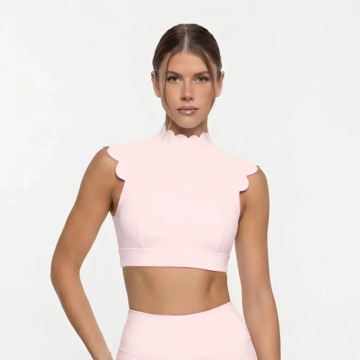 Hollow-out Waistcoat Yoga Clothes High Waist Leggings Bras For Women Slimming Fit Running Workout Fitness Sportswear