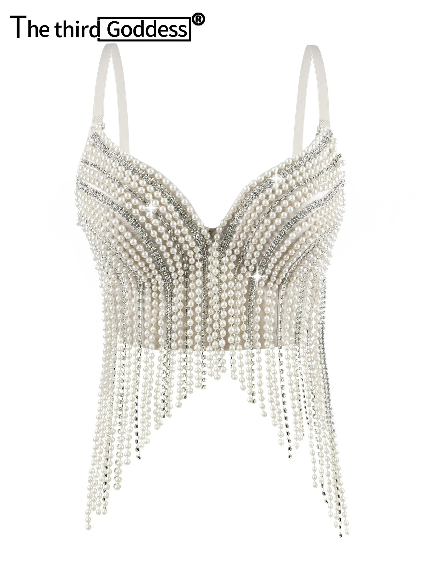Sexy white rhinestone corset crop top women summer night club party tops woman halter tank top bra bustier hotwife street wear