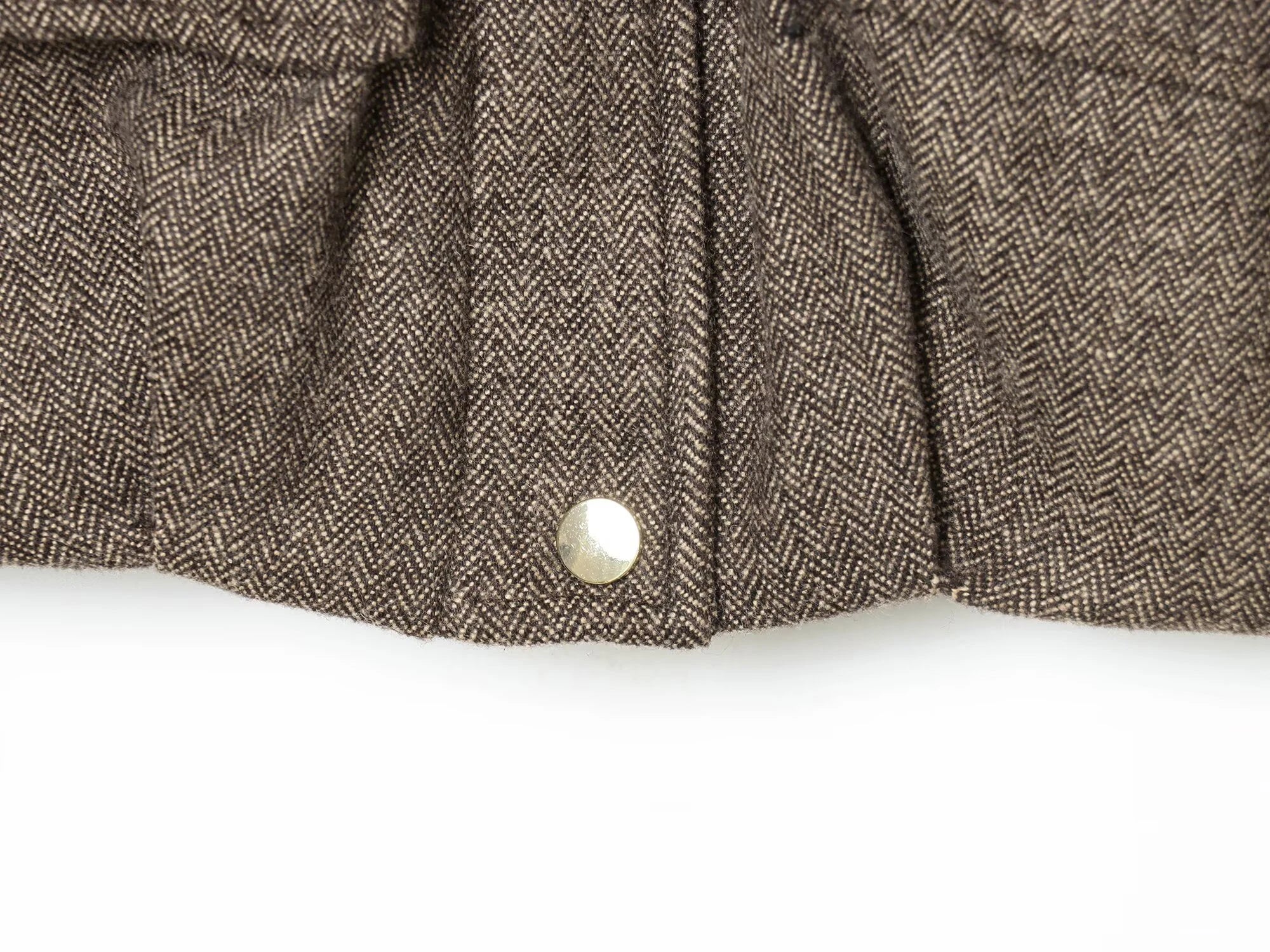 European and American 2025 Winter New Women's Loose Casual Long Sleeve Herringbone Pilot Jacket Coat