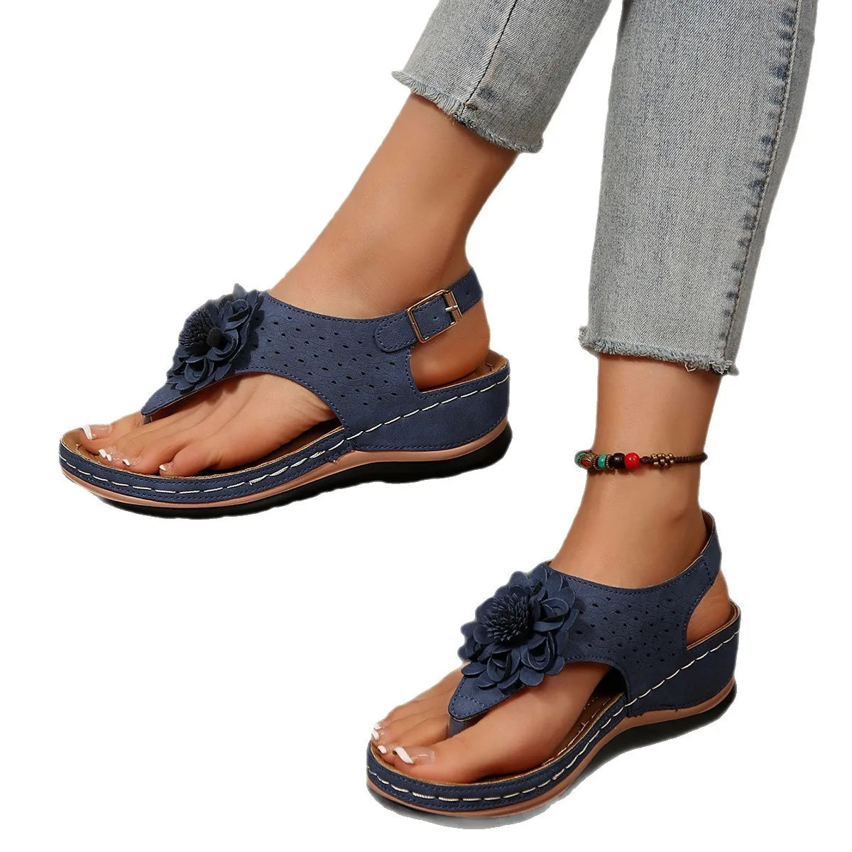 Summer Fashion Platform Wedges Buckle Strap Sandals Casual Beach