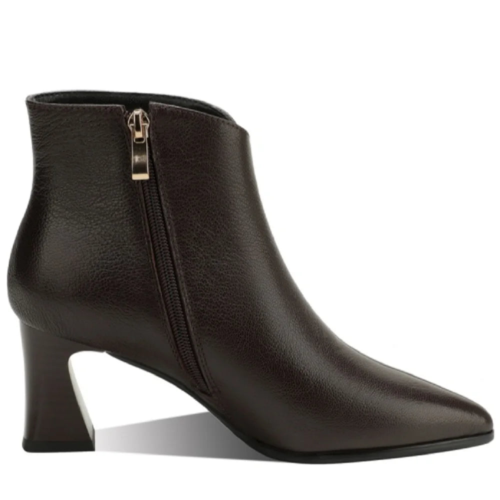 Retro Handmade Genuine Leather Boots Women's Pointed Head Soft Bot Commuter Comfortable Faionable Footwear 33-41