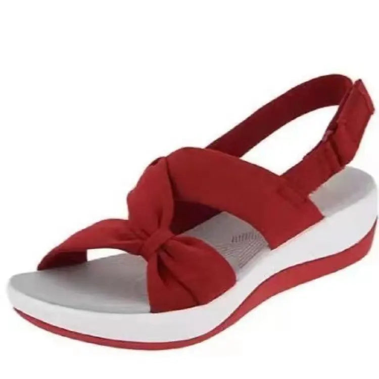 Plus Size 35-43 Shoes for Women Sandals Summer Roman Bow Platform Wedges