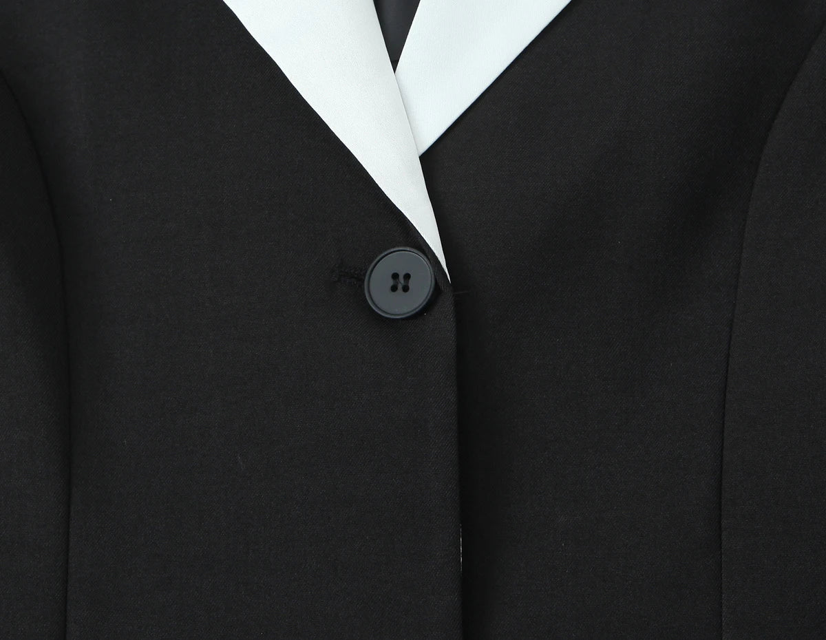 Women's 2026 new spring outfit fashionable and personalized temperament flower bud patchwork cuff suit jacket