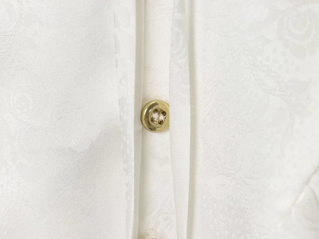 2025 Autumn New Women's Clothing French Style Mushroom Edge Standing Collar Long Sleeve Shirt