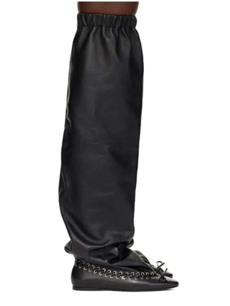 2026 Ladies' Pointed Elastic Tube Mouth Over Knee Women's Boots, Slim High Heels, Fashionable Fashion Runway Party Women's Boots