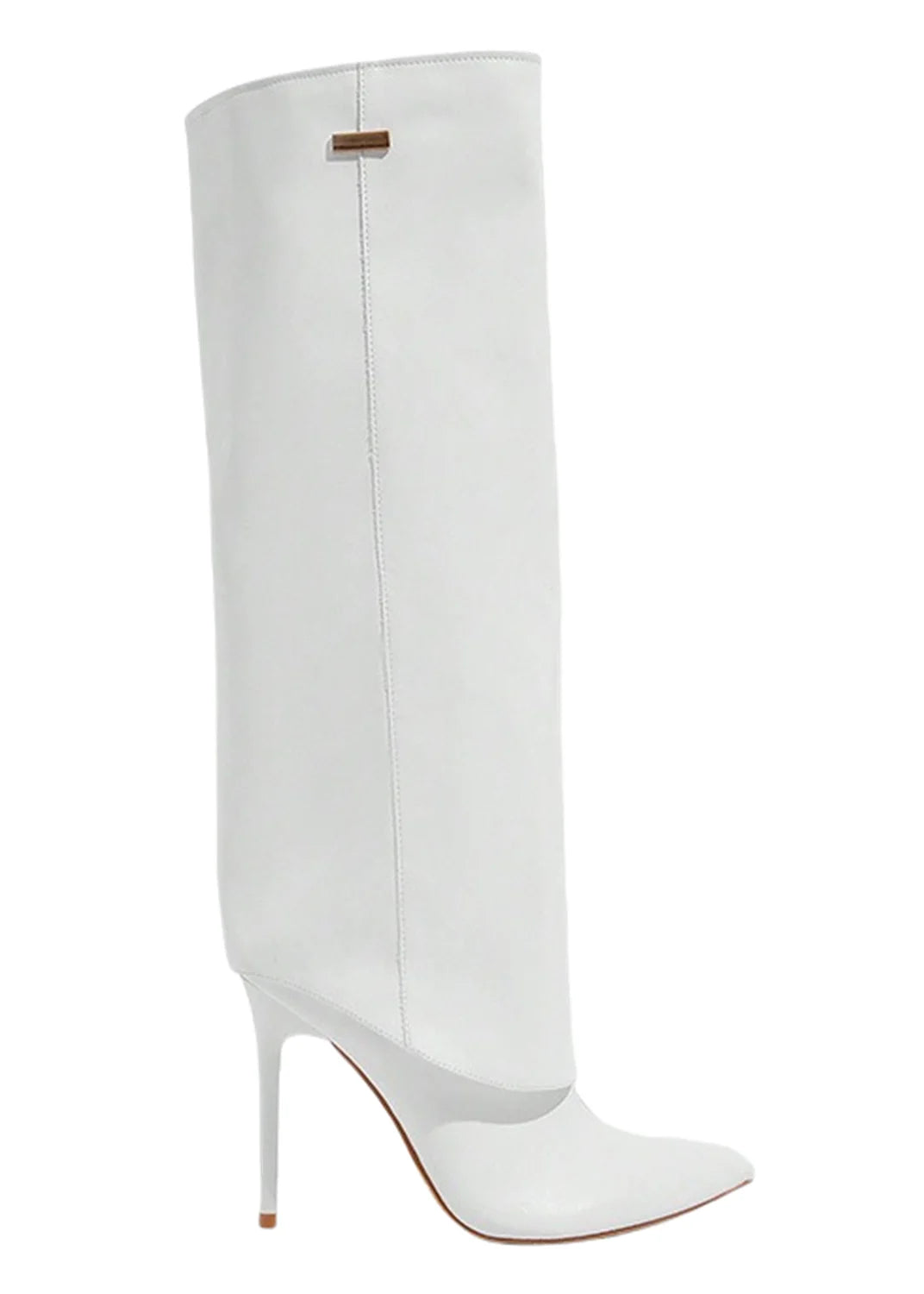 Autumn and Winter New High-heeled Knee High Women's Boots with Pointed Sleeves, Sexy Fashion Boots, Plus Size Skirt Boots