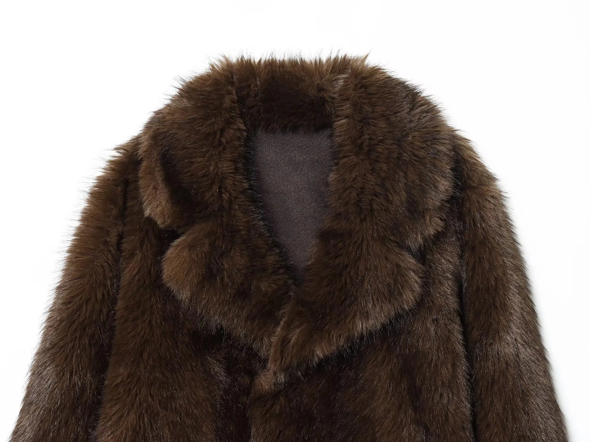 European and American style 2025 winter new product women's versatile double-sided faux fur effect jacket jacket