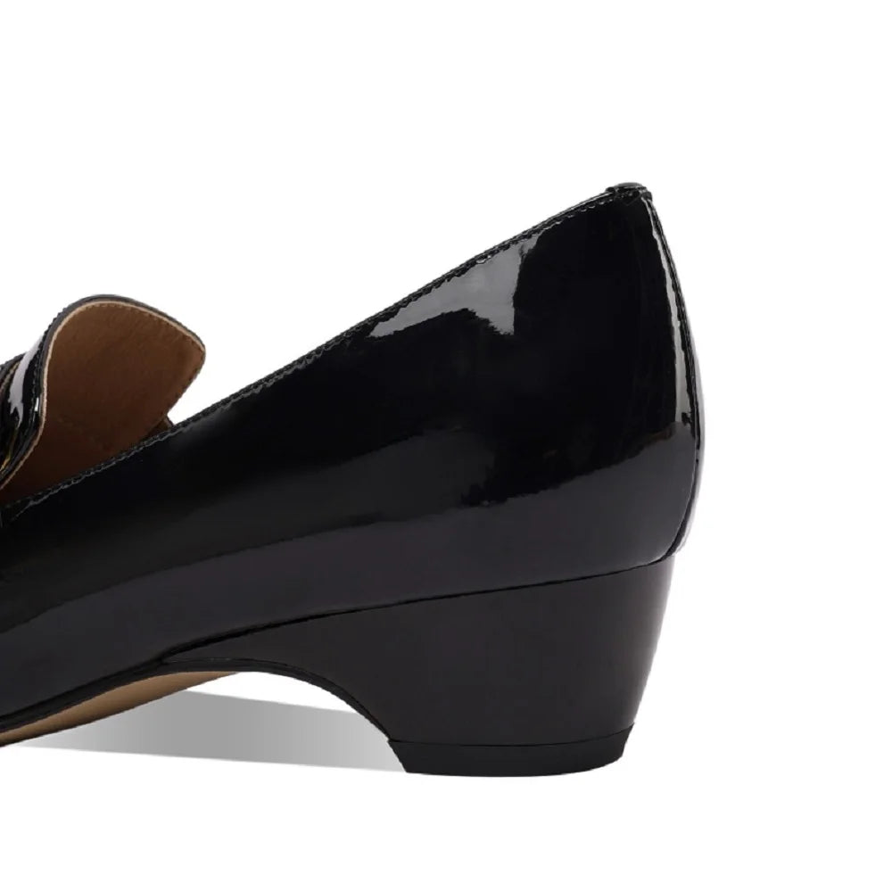 New Women Handmade Soft and comfortable Shoes Pointed Toe Genuine Leather Mid Heel Retro zapatos mujer 34-43