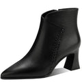 Retro Handmade Genuine Leather Boots Women's Pointed Head Soft Bot Commuter Comfortable Faionable Footwear 33-41
