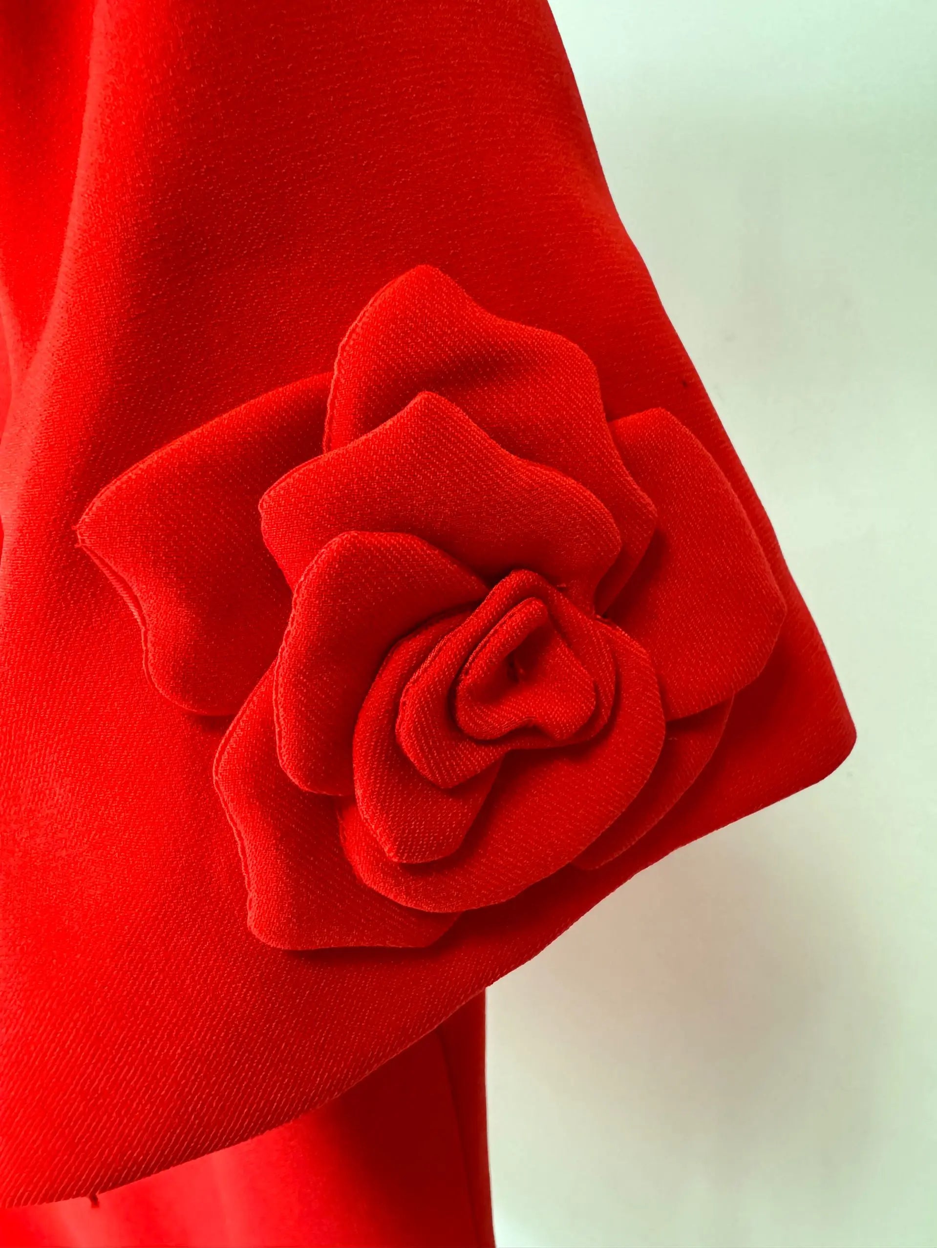 STREET Newest Fashion 2026 Designer Women's Short Sleeve Flowers Appliques Dress