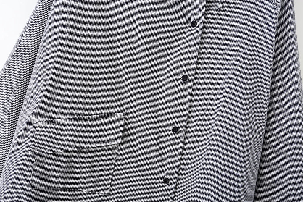 2026 New Women's Designer Cotton High Neck Shirt Jacket Oversized Long Sleeve Minimalist Style Outerwear Top