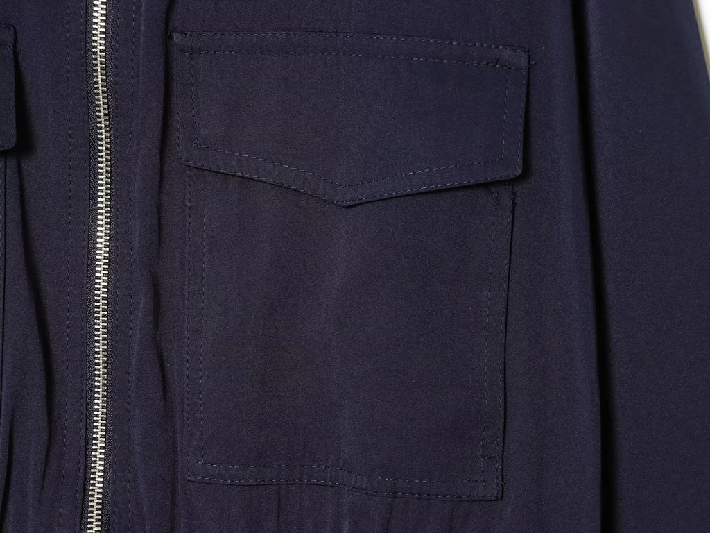 European and American style 2026 spring/summer new product women's long sleeved flip pocket stand up collar jacket jacket