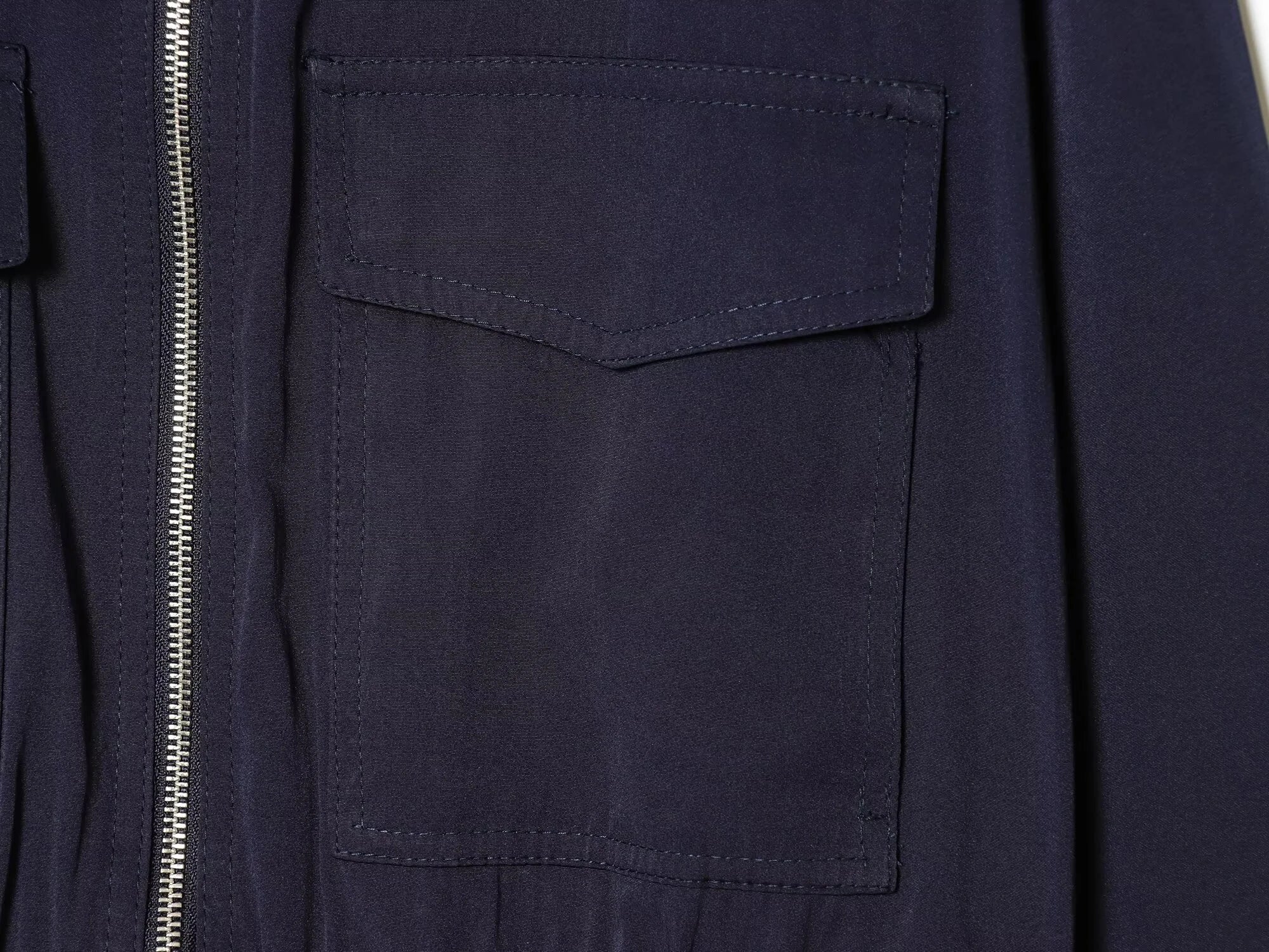 European and American style 2026 spring/summer new product women's long sleeved flip pocket stand up collar jacket jacket