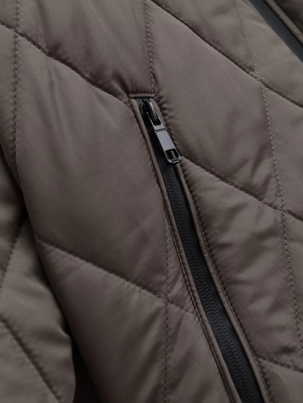 Winter new women's fashion hooded quilted diamond grid medium long cotton clothes casual loose cotton clothes