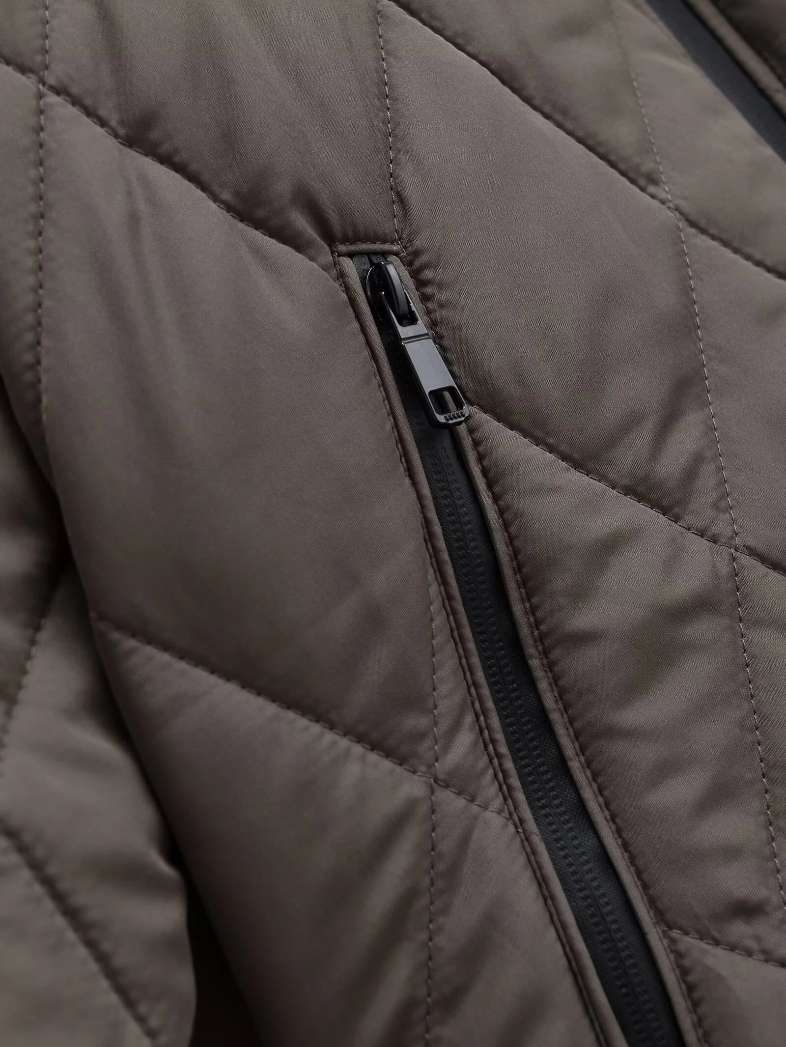 Winter new women's fashion hooded quilted diamond grid medium long cotton clothes casual loose cotton clothes