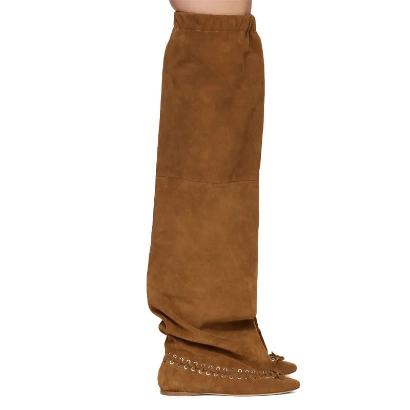 2026 Ladies' Pointed Elastic Tube Mouth Over Knee Women's Boots, Slim High Heels, Fashionable Fashion Runway Party Women's Boots