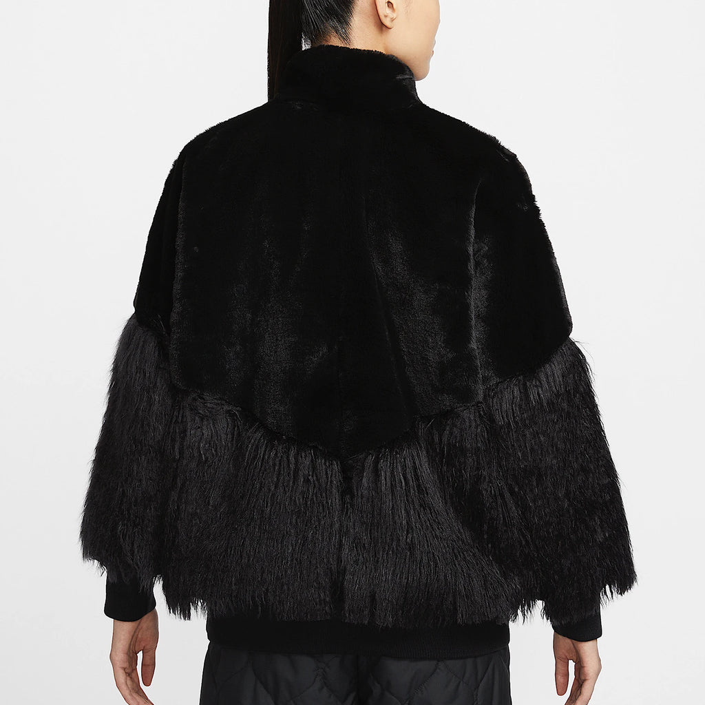 Nike Official Authentic Sport Women's Patch Fashion Trend Stand Collar Jacket HV8464-010