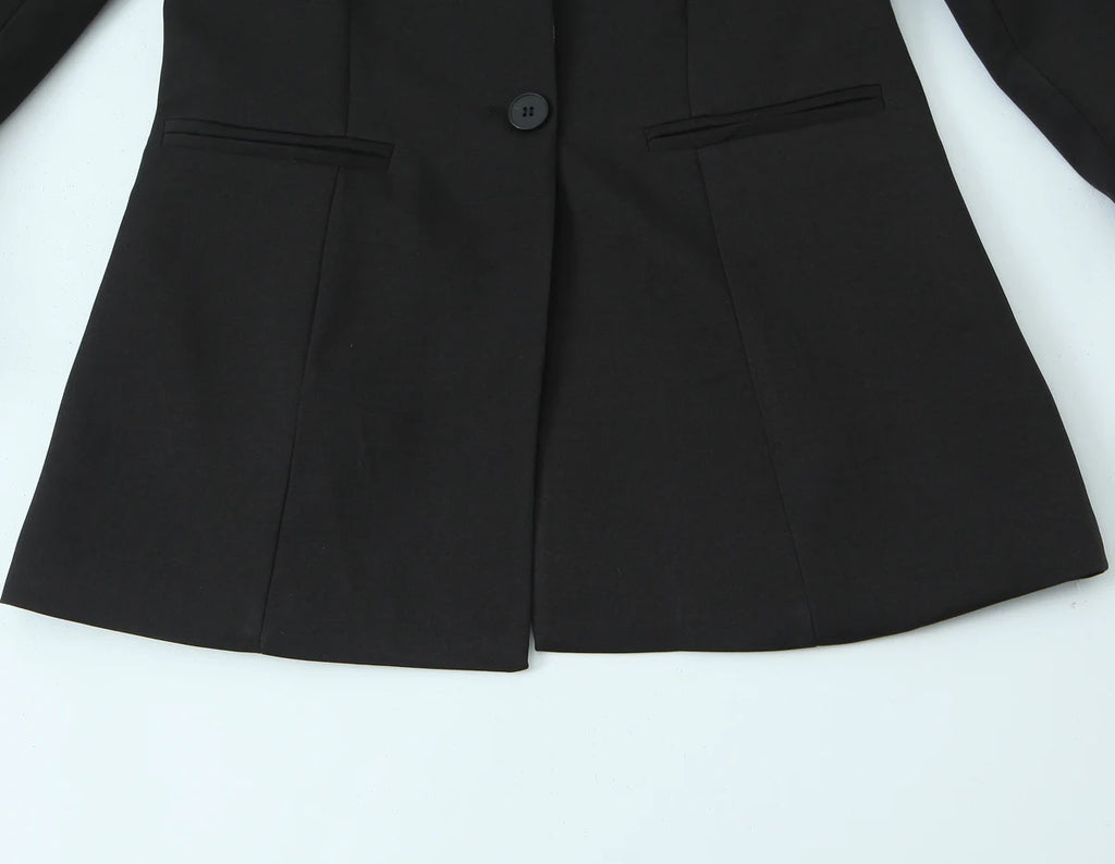 Women's 2026 new spring outfit fashionable and personalized temperament flower bud patchwork cuff suit jacket