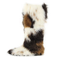 Onlymaker Women Pointed Toe Faux Fur Boot Furry Fluffy Big Size  Fashion Short Snow Boots