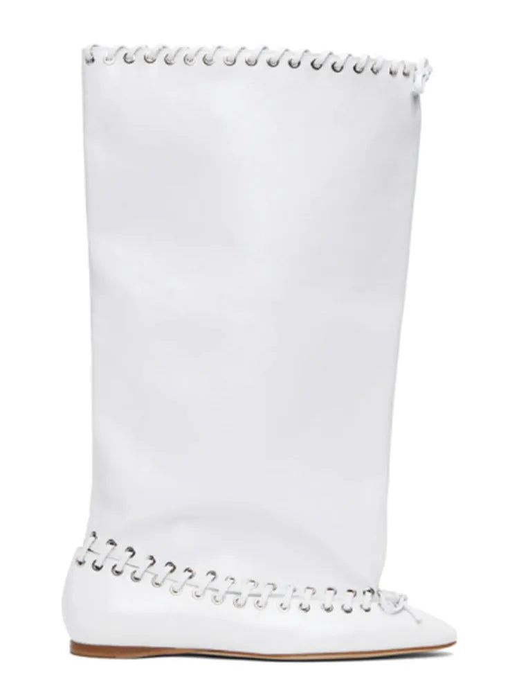 2026 Ladies' Pointed Elastic Tube Mouth Over Knee Women's Boots, Slim High Heels, Fashionable Fashion Runway Party Women's Boots