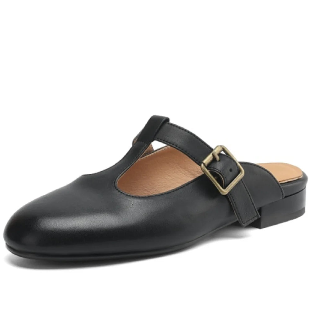 Handmade Genuine Leather Women Loafers Trend Vintage Suede Loafers Women's Casual British Style Flat Shoes 34-40