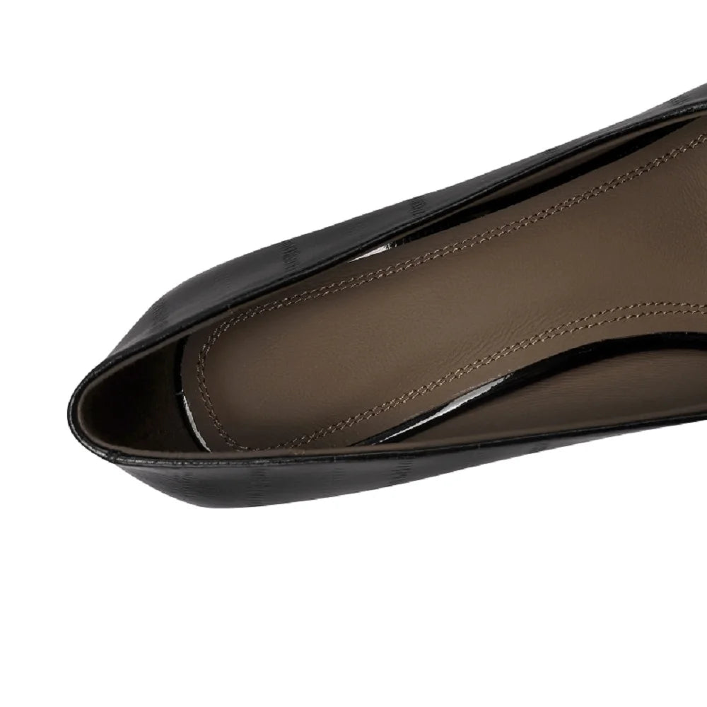 New Women Handmade High Quality Cow Leather Pumps Comfortable Mid Heels Solid Color Dress Party Pumps Shoes 33-43