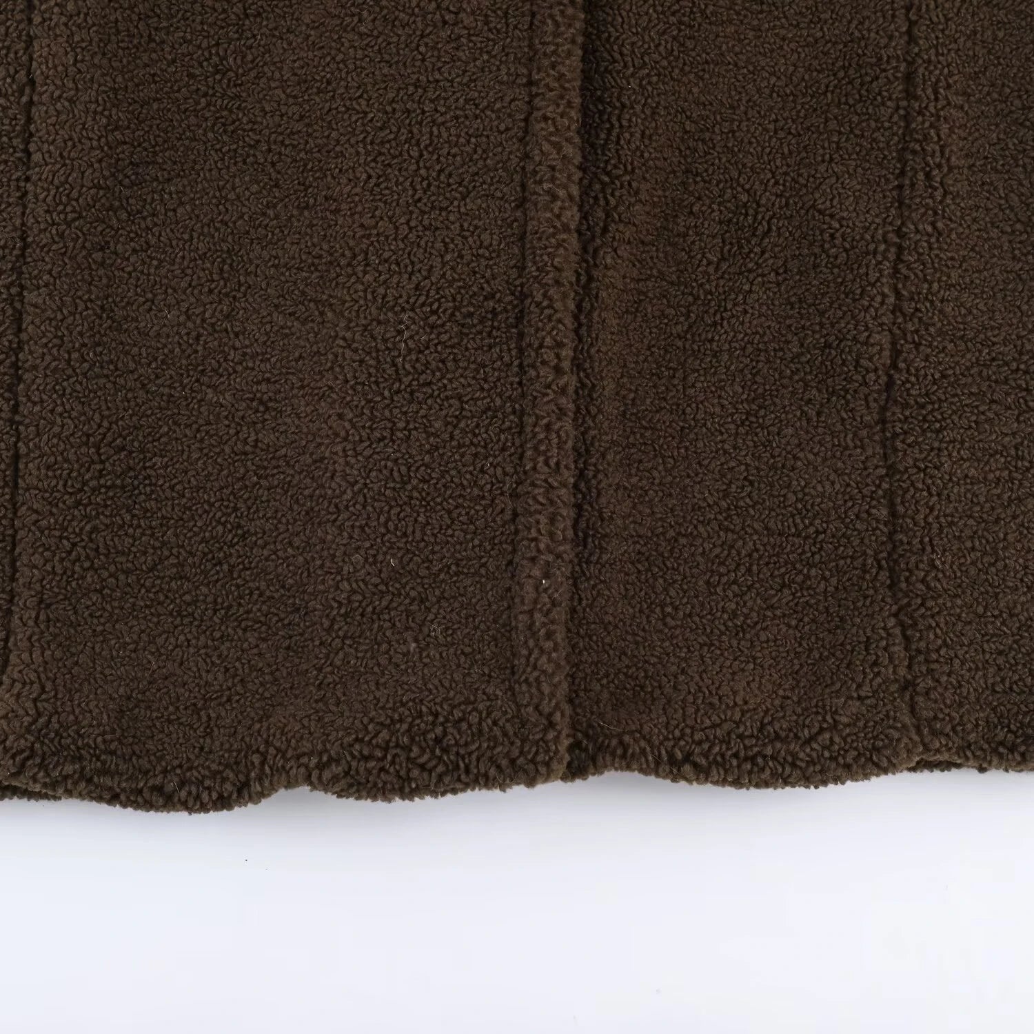 2025 winter new women's clothing lazy style lapel long sleeved simple temperament lamb wool fleece long coat jacket