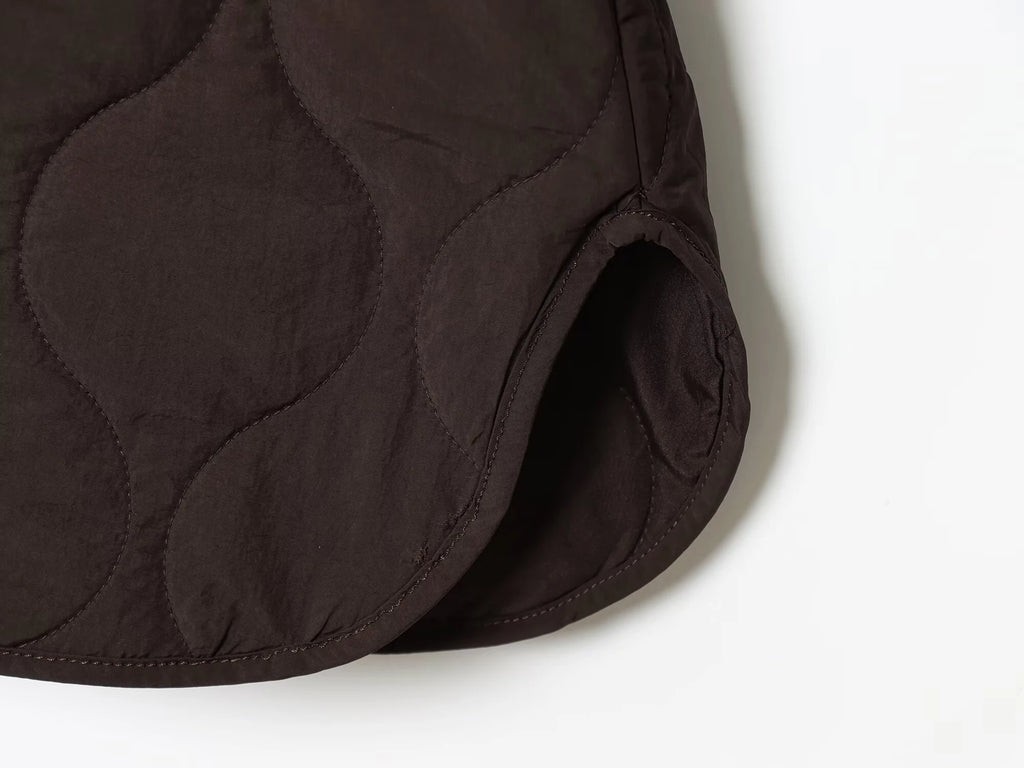 Autumn New Women's Clothing 2025 Fashion Large silhouette Quilted with Thin Cotton Jacket Cotton Jacket