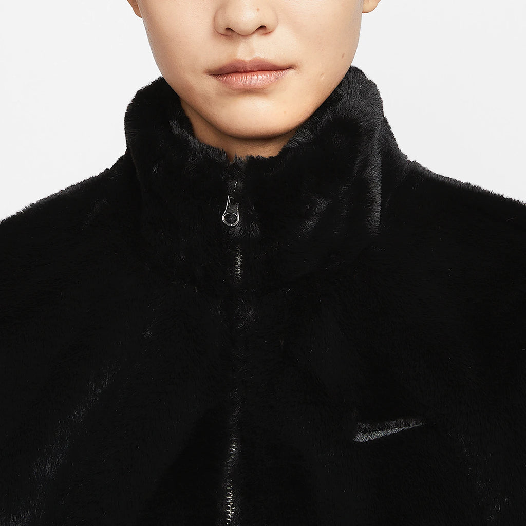 Nike Official Authentic Sport Women's Patch Fashion Trend Stand Collar Jacket HV8464-010