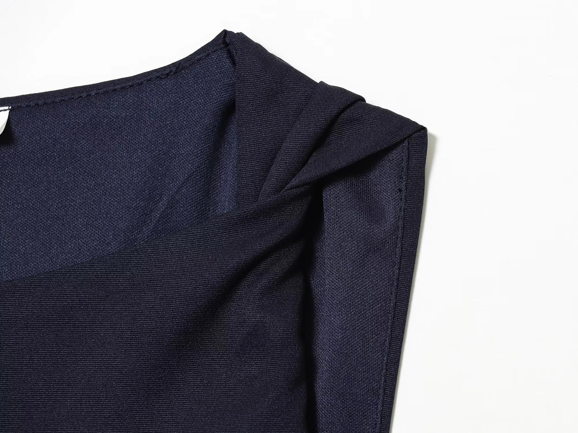 2026 Autumn New Product Design Round Neck Riveted Asymmetric Sleeveless Short Dress for Women