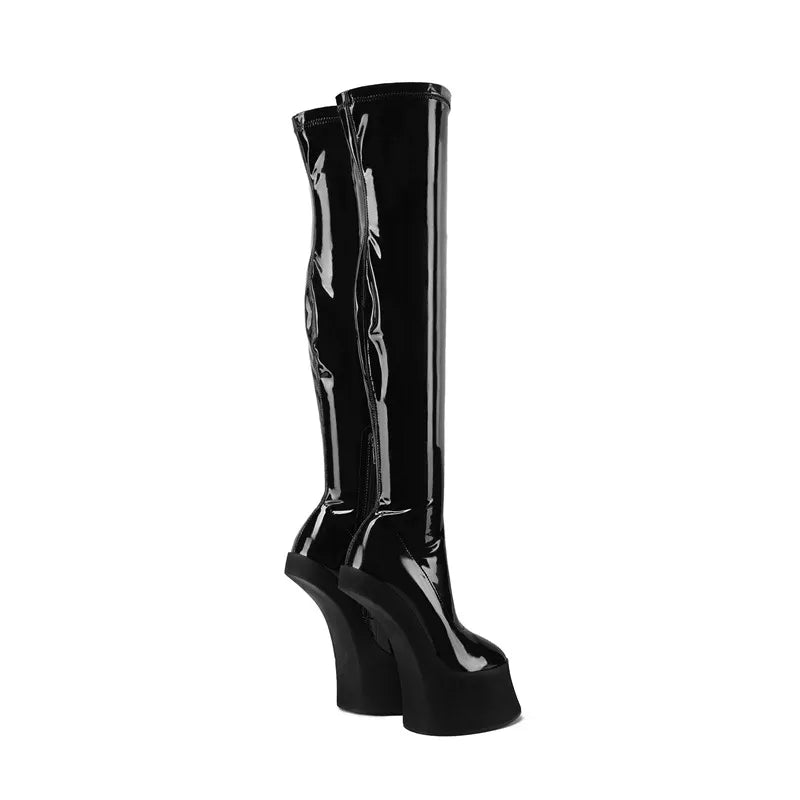 Ladies' Thick Soled Kneeless Women's Boots Fashion Platform 17cm Ultra High Heel Nightclub Party Pole Dance Women's Boots